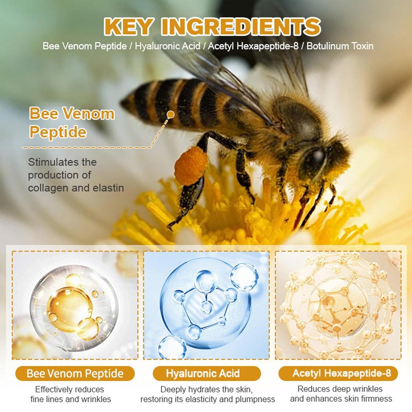 Bee Venom Wrinkle Repair Cream 🐝✨