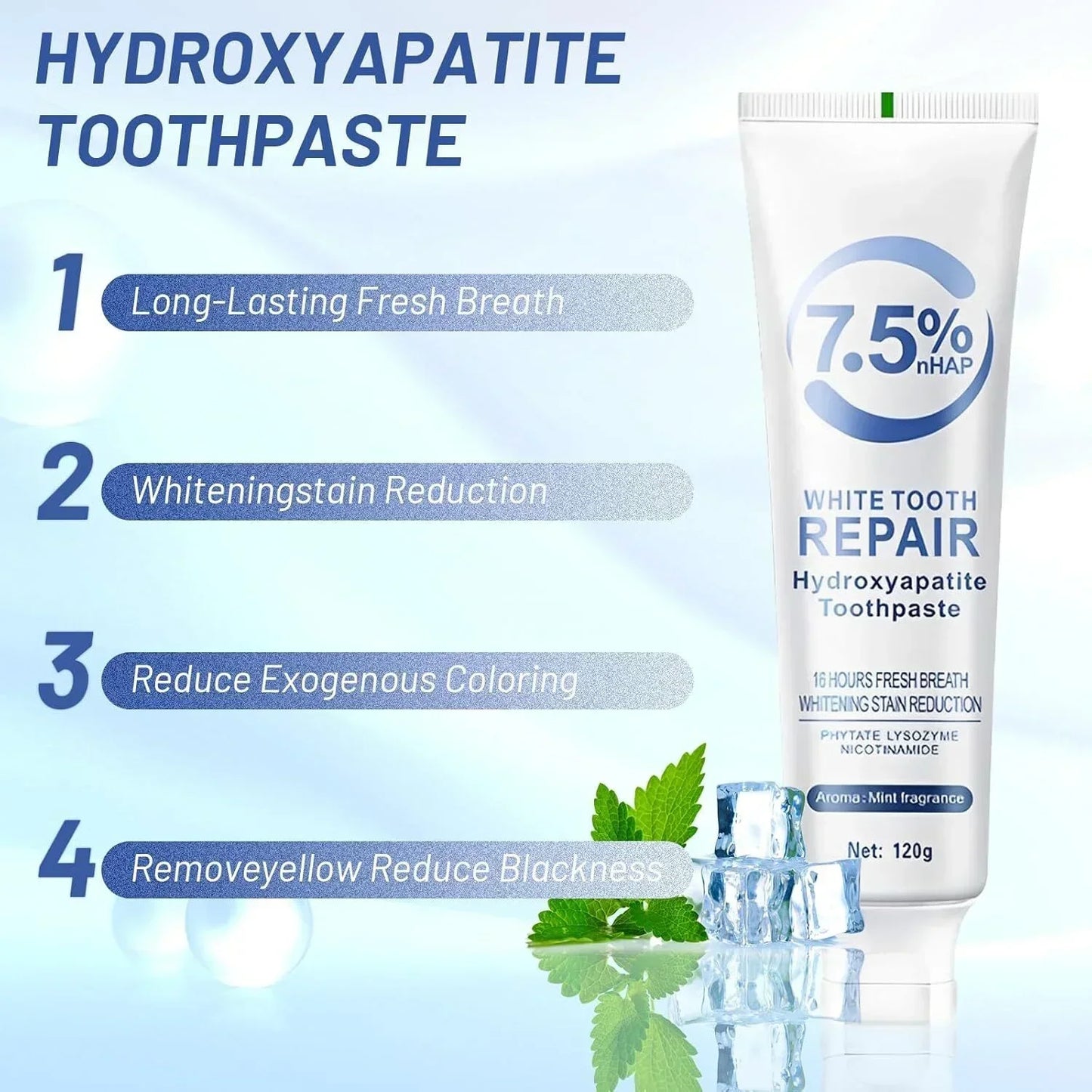 Nano Hydroxyapatite Teeth Strengthening Toothpaste