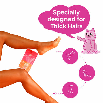 Orange Body Hair Removal Wax Powder Mask