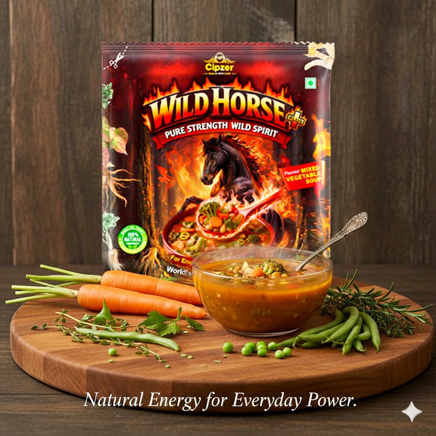 Cipzer Wild Horse Plus Mixed Vegetable Wellness Soup