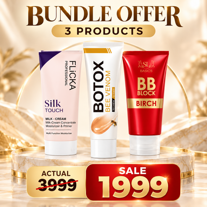 3-in-1 Beauty Bundle ||  Flicka + BB Block Cream + Botox Cream ||