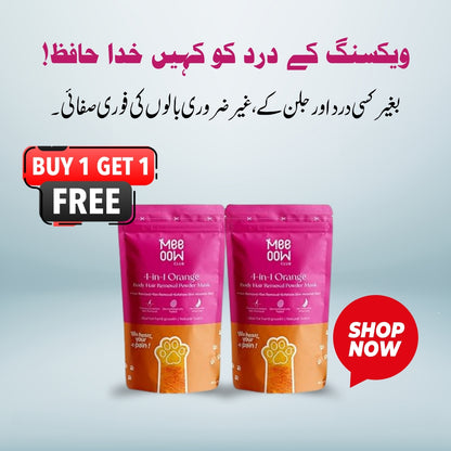 Orange Body Hair Removal Wax Powder Mask