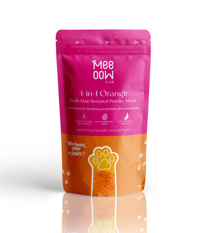 Orange Body Hair Removal Wax Powder Mask