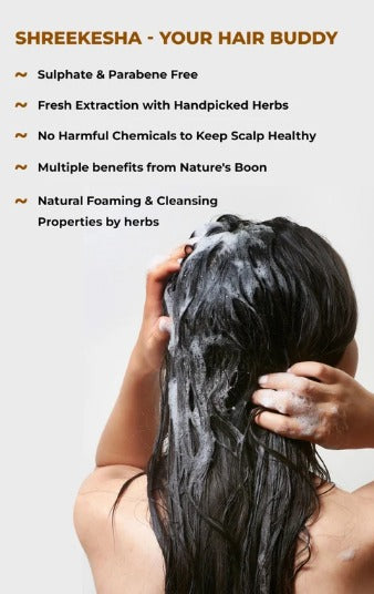 Shreekesha Amla Shampoo |For Hair Growth & Hair Fall Control|