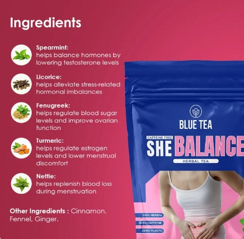 She Balance Herbal Tea -  Balances Hormones | Relieves Cramps|