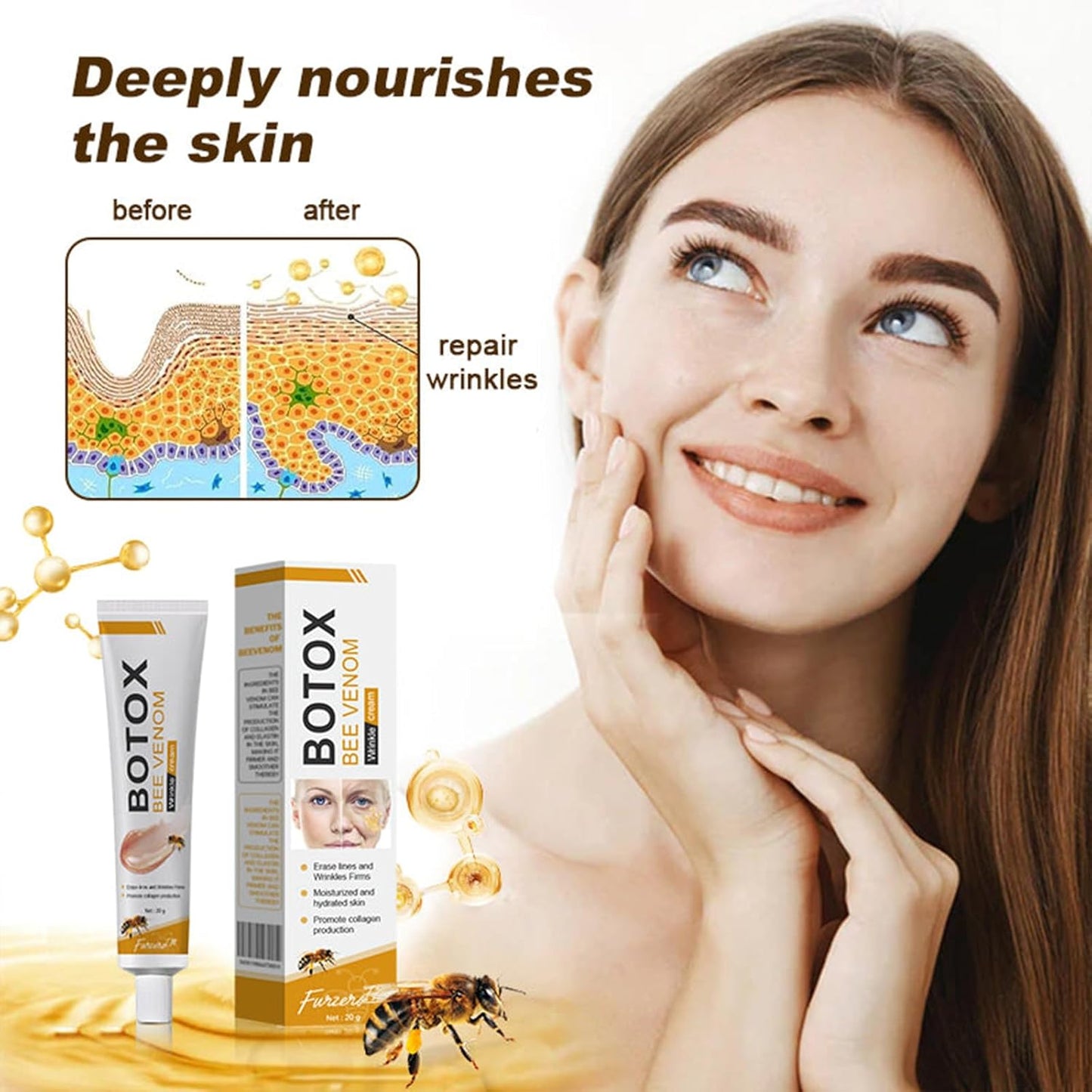 Bee Venom Wrinkle Repair Cream 🐝✨