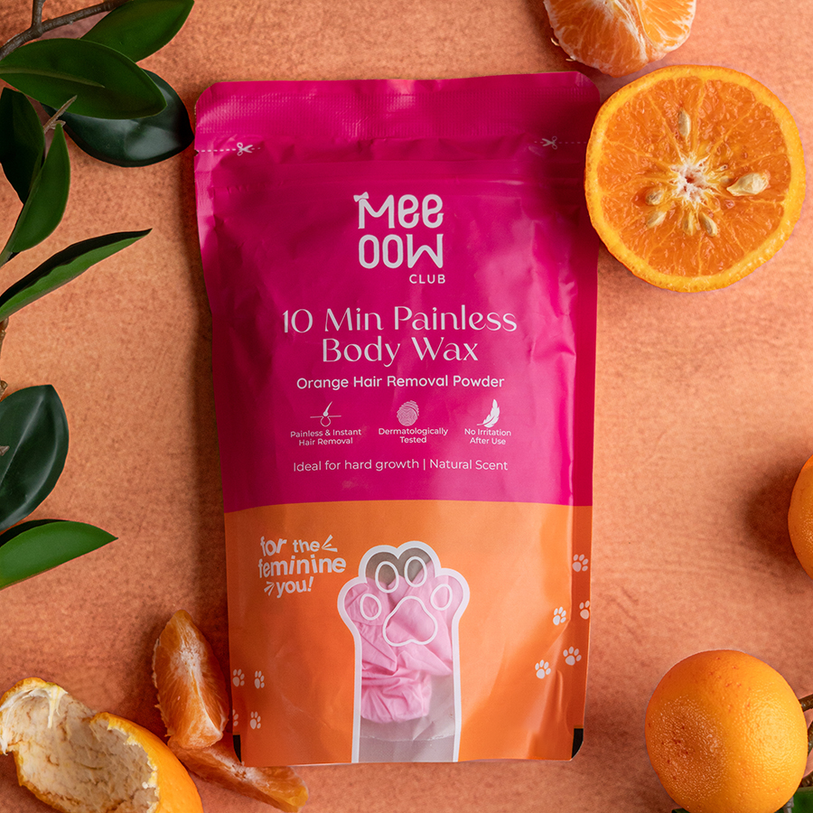 Orange Body Hair Removal Wax Powder Mask
